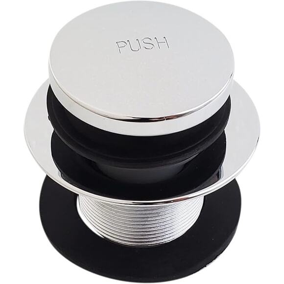 NWT Westbrass D93K-26 Tip-Toe Strainer Drain Polished Chrome 2-Hole Faceplate - Picture 2 of 4